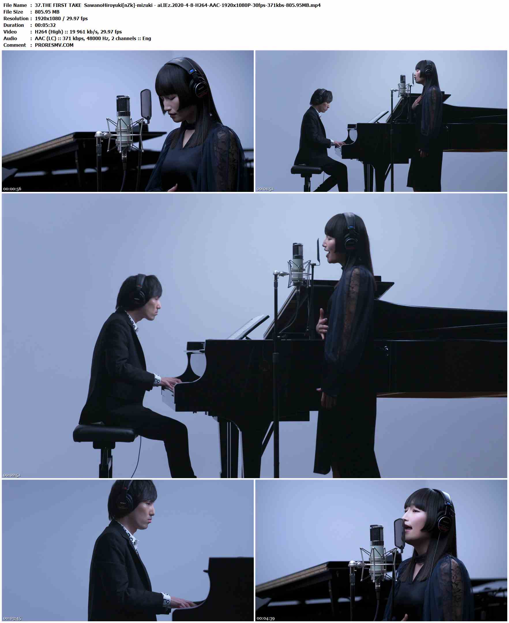 37.THE FIRST TAKE SawanoHiroyuki[nZk]-mizuki - aLIEz.2020-4-8-H264-AAC-1920x1080P-30fps-371kbs-805.95MB官方MV_高清MV